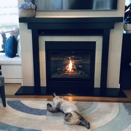 Fireplace now looks brand new! Fireplace now looks brand new!