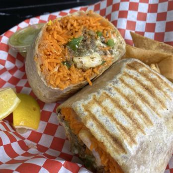 Fatima’s Grill - Steak & Shrimp Burrito - Mediterranean Near Me - Long Beach, California