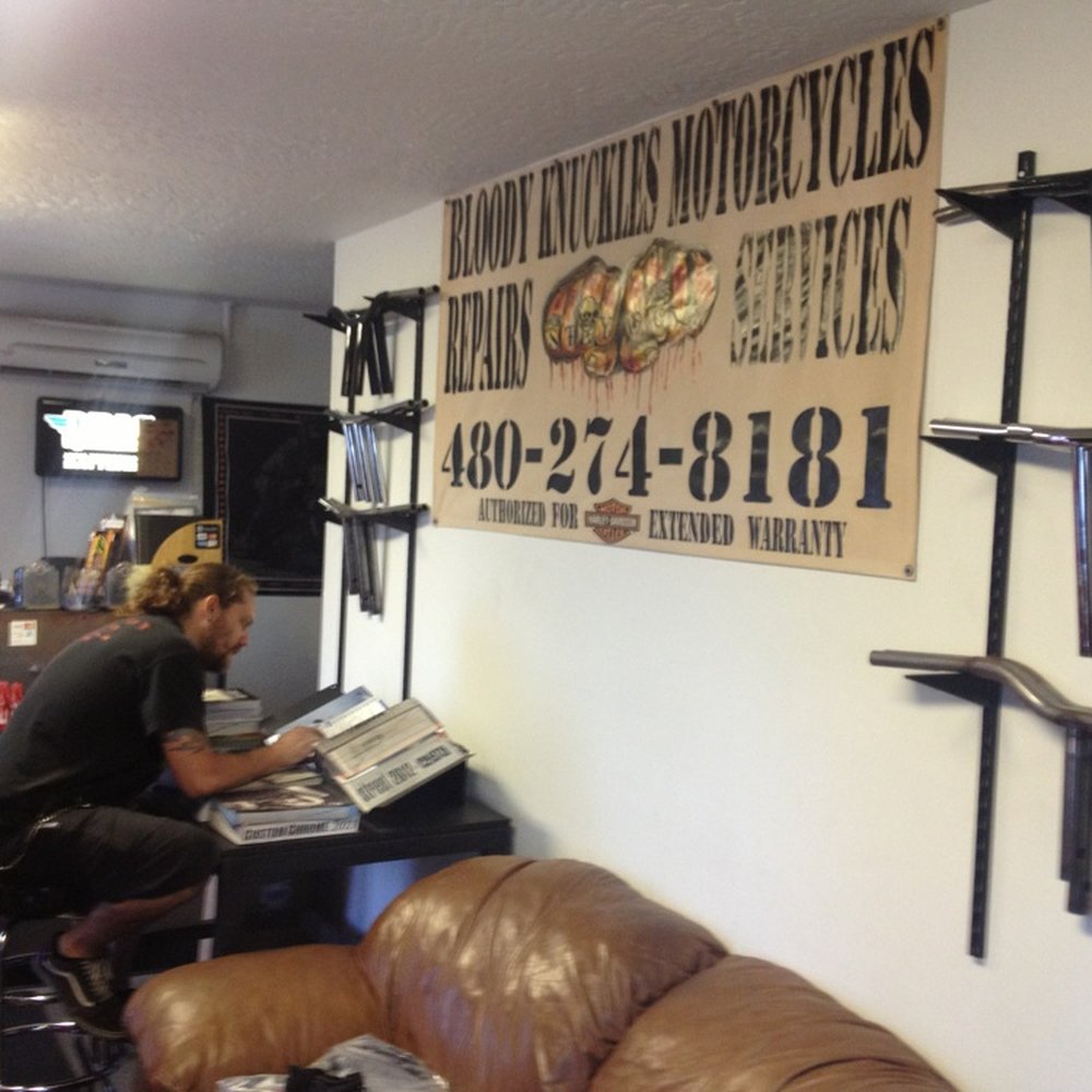 Bloody Knuckles Motorcycles - Master mechanic Jeff Nielsen doing his research for my customization. - Motorcycle Repair Near Me - Mesa, Arizona Bloody Knuckles Motorcycles - Master mechanic Jeff Nielsen doing his research for my customization. - Motorcycle Repair Near Me - Mesa, Arizona