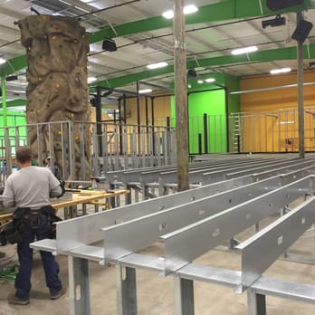 Rockin Jump O'Fallon - Rock Climbing Wall is up and ready, trampolines are next! - Trampoline Parks Near Me - Ofallon, Missouri Rockin Jump O'Fallon - Rock Climbing Wall is up and ready, trampolines are next! - Trampoline Parks Near Me - Ofallon, Missouri