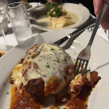F & J Pine - Entree: Chicken stuffed and wrapped in something. Good. - Italian Near Me - Bronx, New York
