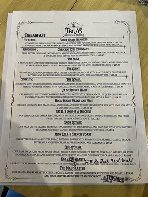 Menu photo 8 Ten/6 Coeur d'Alene, ID