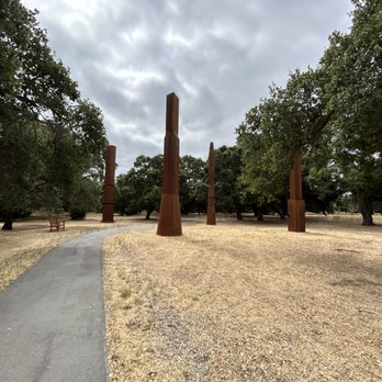 The Stanford Columns - Beverly Pepper - Public Art Near Me - Stanford, California