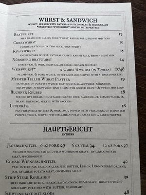 Menu photo 6 Buchner’s Bierhalle Jacksonville, FL