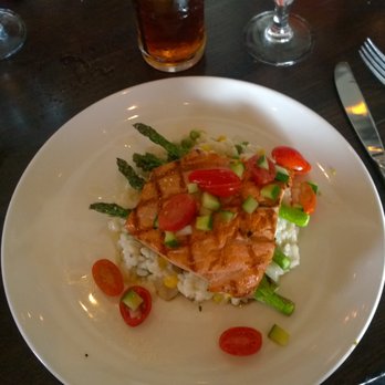 Palisade - Tonight's Special - Copper River Salmon with tomatoes and asparagus over risotto - Seafood Near Me - Seattle, Washington