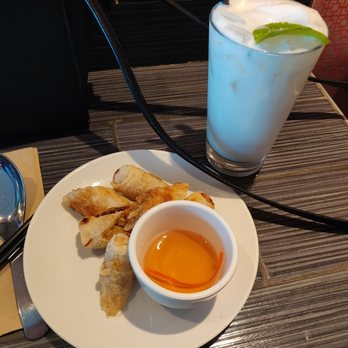 Chau Cafe - nonla crispy rolls with coconut smoothie - Vietnamese Near Me - Vancouver, British Columbia Chau Cafe - nonla crispy rolls with coconut smoothie - Vietnamese Near Me - Vancouver, British Columbia