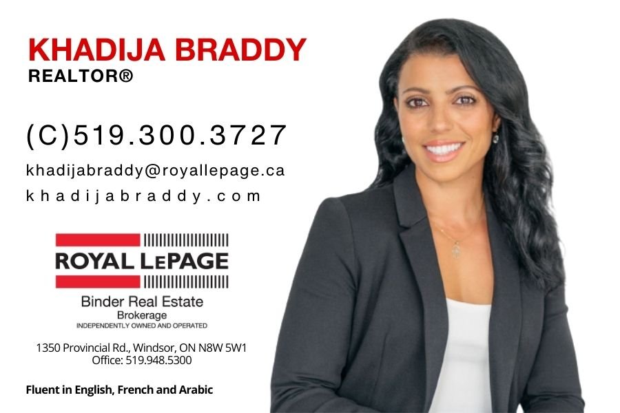 KHADIJA BRADDY ROYAL LEPAGE BINDER REAL ESTATE Updated September