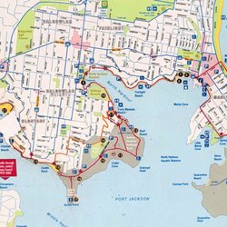 Spit to Manly Walk - Trail map