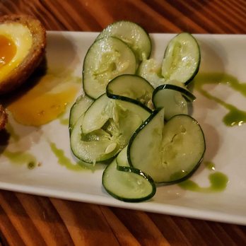 Pint + Jigger - Scotch Egg ($11.00) - Soft boiled egg wrapped in pork rillettes, breaded & deep fried. - Beer Bar Near Me - Honolulu, Hawaii Pint + Jigger - Scotch Egg ($11.00) - Soft boiled egg wrapped in pork rillettes, breaded & deep fried. - Beer Bar Near Me - Honolulu, Hawaii
