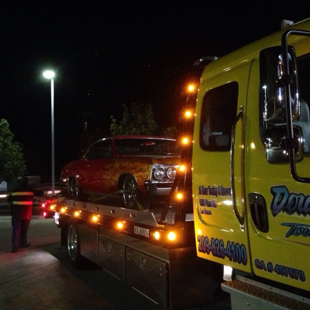 Double D Towing - 67 ss Chevelle being towed on a very nice Double D tow truck - Towing Near Me - Los Banos, California