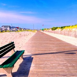 Seaside Park Borough of - Seaside Park -- view of Seaside Heights from Seaside Park boardwalk