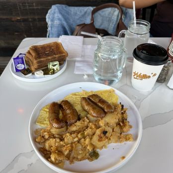 Astoria Gramercy Caf3 - 2 EGGS ANY STYLE with sausage and whole wheat bread - Cafes Near Me - Astoria, New York Astoria Gramercy Caf3 - 2 EGGS ANY STYLE with sausage and whole wheat bread - Cafes Near Me - Astoria, New York