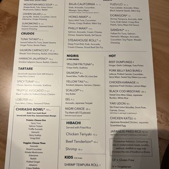 Oshen - Awesome Menu - Sushi Bars Near Me - Charlotte, North Carolina Oshen - Awesome Menu - Sushi Bars Near Me - Charlotte, North Carolina