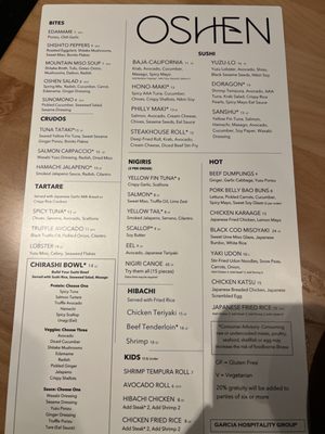 Menu photo 8 Oshen Charlotte, NC Menu photo 8 Oshen Charlotte, NC