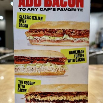 Capriotti's Sandwich Shop - Option to add bacon on anything. - Sandwiches Near Me - Murrieta, California Capriotti's Sandwich Shop - Option to add bacon on anything. - Sandwiches Near Me - Murrieta, California