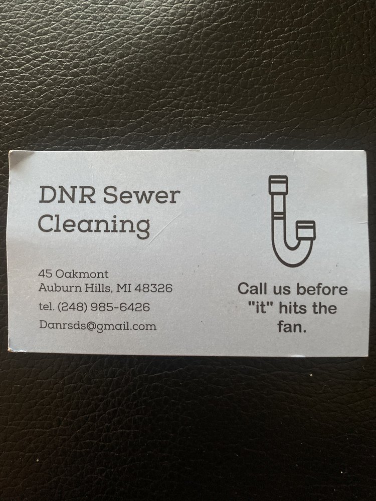 Slide of DNR sewer cleaning
