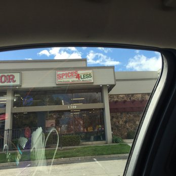 Spices 4 Less - a view of a store from inside a car - Grocery Near Me - Fairfield, California