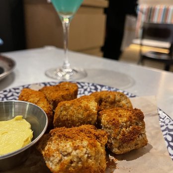 Dhamaka - Beguni -eggplant, turmeric, kasundi - Indian Near Me - New York, New York