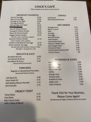 Menu photo 3 Chick's Cafe Heber City, UT Menu photo 3 Chick's Cafe Heber City, UT