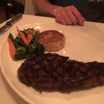 Buckhead's - Ribeye with potato pancake and veggies - Steakhouses Near Me - Richmond, Virginia