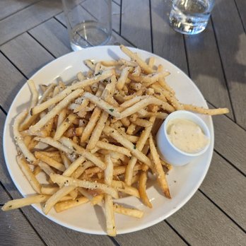 Pigzza - Cacio e pepe fries $10 with garlic aioli - Pizza Near Me - Orlando, Florida
