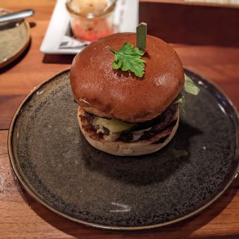 Rüsterei - Burger (I opted for no cheese) - Modern European Near Me - Zürich, ZH