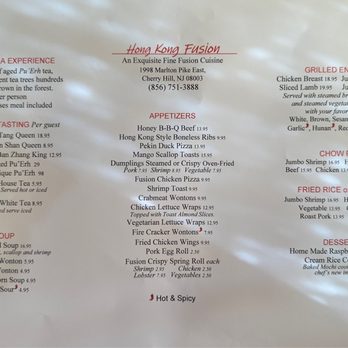 Hong Kong Fusion - Menu - Chinese Near Me - Cherry Hill, New Jersey