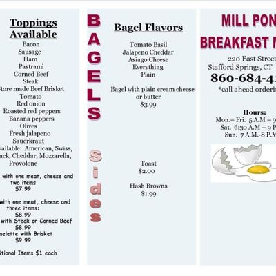 Menu photo 5 Mill Pond Country Store Stafford, CT Menu photo 5 Mill Pond Country Store Stafford, CT