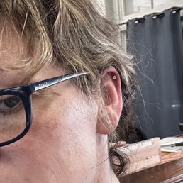 Upper ear piercing
