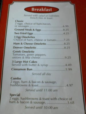 Menu photo 5 Red Top Drive Inn Winnipeg, MB