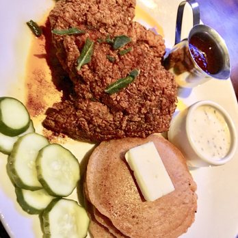 Yard House - Nashville Fried Chicken with Sweet Potato Pancakes - New American Near Me - San Antonio, Texas