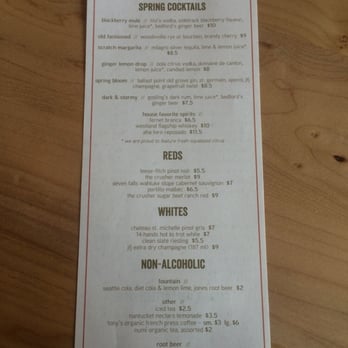 Watershed Pub & Kitchen - Cocktails/wine list - Pubs Near Me - Seattle, Washington Watershed Pub & Kitchen - Cocktails/wine list - Pubs Near Me - Seattle, Washington