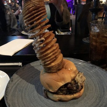 The Beast - Burger topped with pastrami?! Yes please. Don't order fries! - New American Near Me - Las Vegas, Nevada The Beast - Burger topped with pastrami?! Yes please. Don't order fries! - New American Near Me - Las Vegas, Nevada