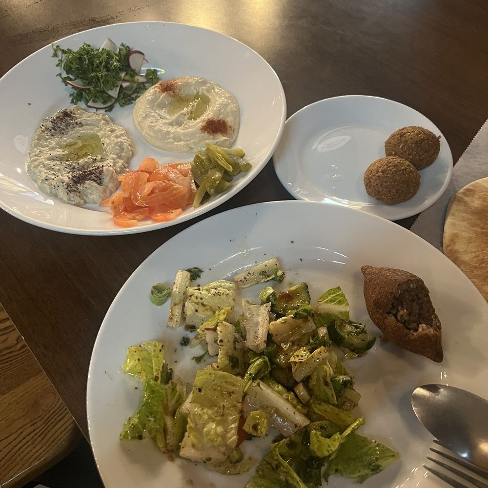 Board Bites - Baba Ghanoush, salad, hummus, falafel. - Lebanese Near Me - Plano, Texas Board Bites - Baba Ghanoush, salad, hummus, falafel. - Lebanese Near Me - Plano, Texas