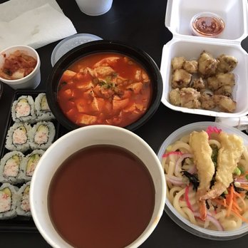 Idy Sushi Rolls - Soon tofu(beef), ca roll, tempura udon, popcorn chicken - Japanese Near Me - Idyllwild, California