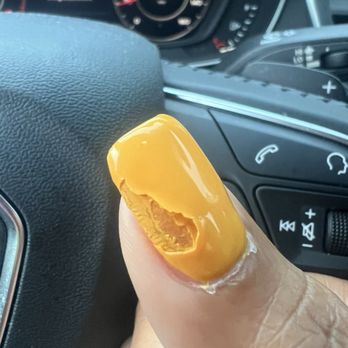 A1 Nails - Gel polish bulging and peeling the next day after getting them done. - Nail Salons Near Me - Germantown, Maryland