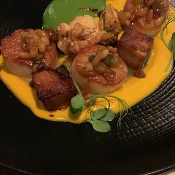 Allora - Scallops and pork belly - Wine Bars Near Me - Sacramento, California Allora - Scallops and pork belly - Wine Bars Near Me - Sacramento, California