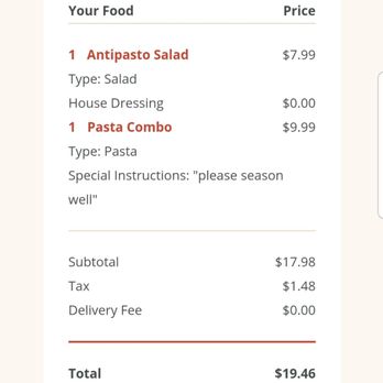 La Bella Italian Grill - Ordered this and got robbed. - Italian Near Me - Garland, Texas