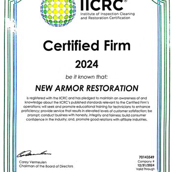 New Armor Restoration - iicrc certificaion - Damage Restoration Near Me - North Richland Hills, Texas