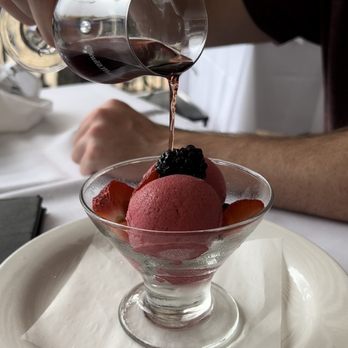 Backstreet Cafe - Raspberry sorbet - New American Near Me - Houston, Texas Backstreet Cafe - Raspberry sorbet - New American Near Me - Houston, Texas