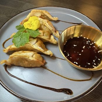 Som Dee Thai Kitchen & Bar - Chicken Pot Stickers - Thai Near Me - Denver, Colorado Som Dee Thai Kitchen & Bar - Chicken Pot Stickers - Thai Near Me - Denver, Colorado