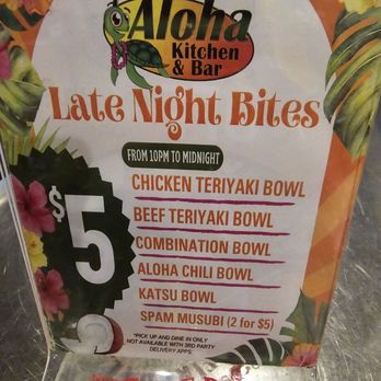 Aloha Kitchen - 10 p.m. to Midnight specials. - Hawaiian Near Me - Las Vegas, Nevada Aloha Kitchen - 10 p.m. to Midnight specials. - Hawaiian Near Me - Las Vegas, Nevada