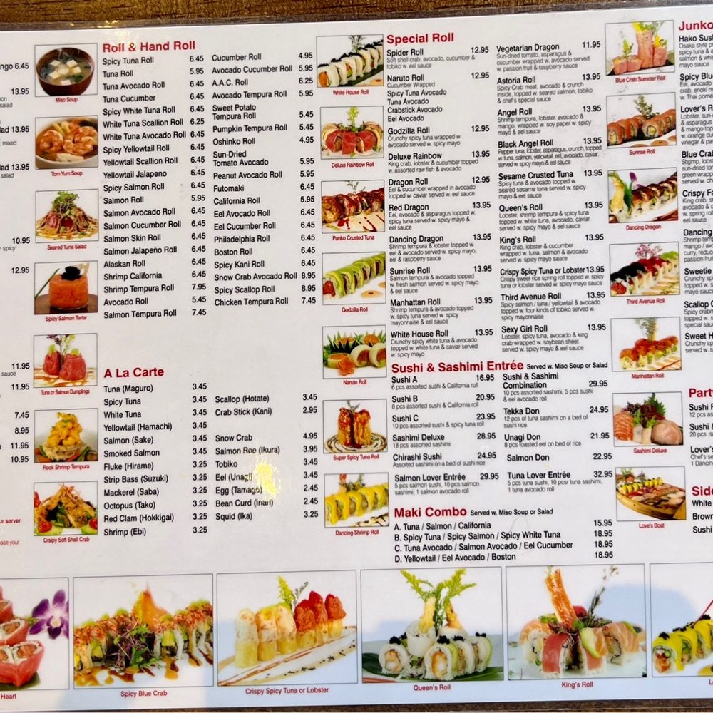 Junko Sushi - Menu - Japanese Near Me - Astoria, New York