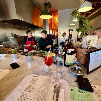 Spina - Bar seating: spritz - Italian Near Me - Los Angeles, California Spina - Bar seating: spritz - Italian Near Me - Los Angeles, California