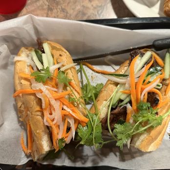 Pho Thien Phat 2 - Pork Bahn Mi (I just cut it in half) - Vietnamese Near Me - Richmond, Virginia Pho Thien Phat 2 - Pork Bahn Mi (I just cut it in half) - Vietnamese Near Me - Richmond, Virginia