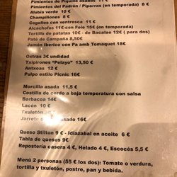 Picnic - Carta