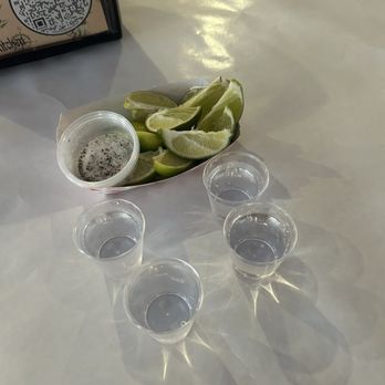 Pirates Kitchen - our shots with lime and salt haha - Cajun/Creole Near Me - Artesia, California