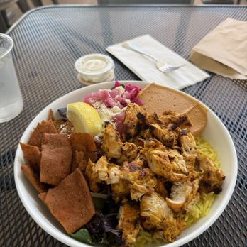 Kareem's - Chicken Bowl with spicy hummus - Mediterranean Near Me - Anaheim, California Kareem's - Chicken Bowl with spicy hummus - Mediterranean Near Me - Anaheim, California
