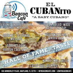 Beacon Café - Same combination of ingredients like the Cubano sandwich at a smaller scale