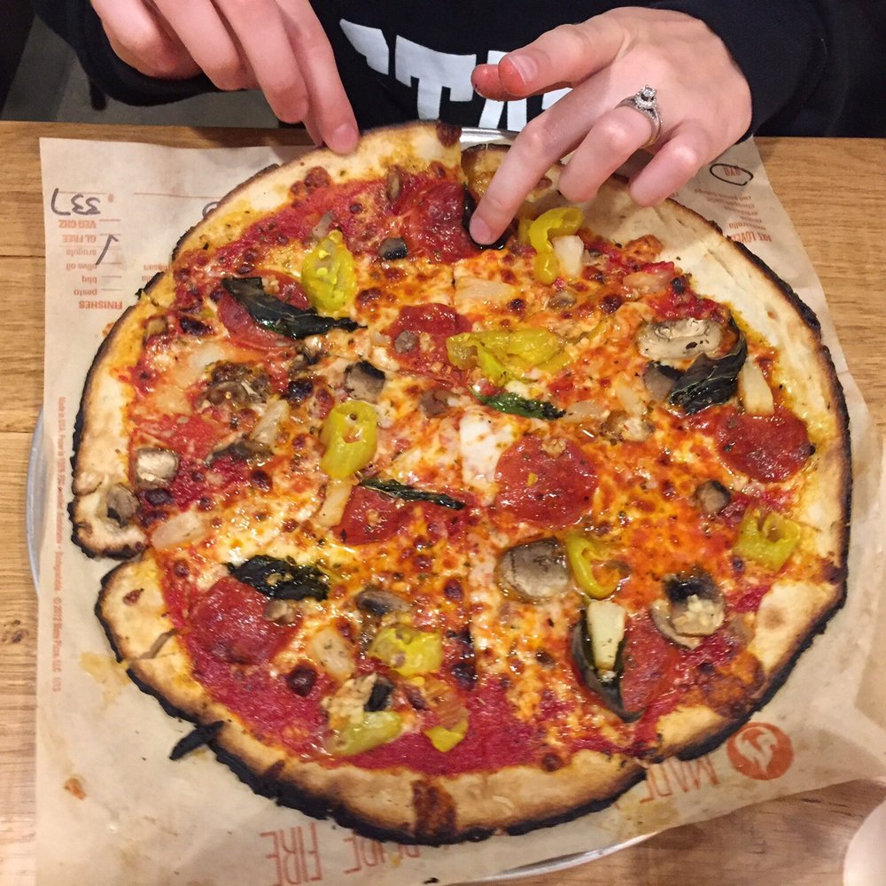 Blaze Pizza - Gluten free pizza crust seems to blacken more easily than regular. - Salad Near Me - Normal, Illinois